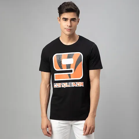 Stylish Cotton Round Neck T-Shirt For Men