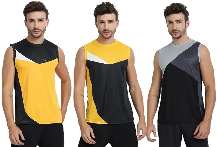 FTX Men's Dri-Fit Round Neck T-Shirt - 709-PO3