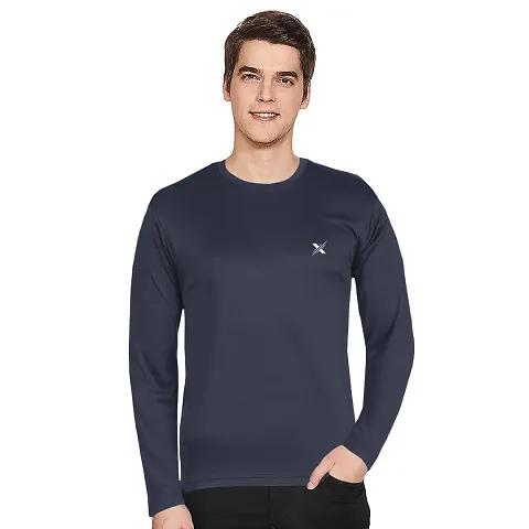 FTX Comfortable Solid Round Neck Tees For Men