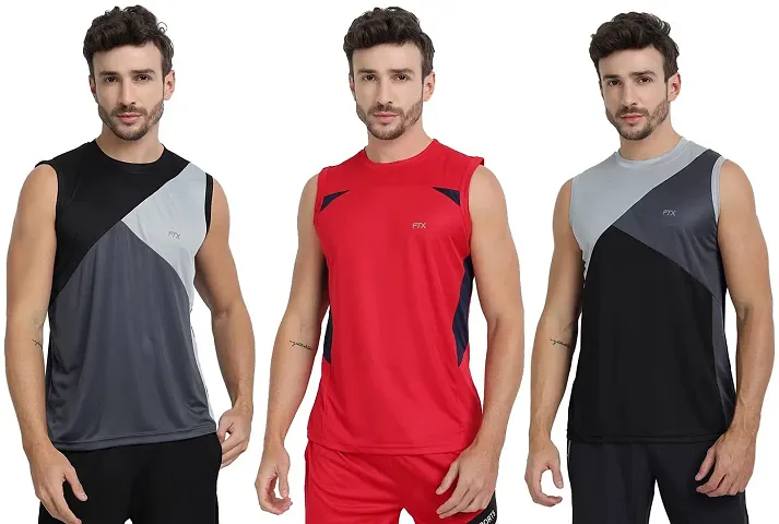 FTX Men's Dri-Fit Round Neck T-Shirt - 709-PO3