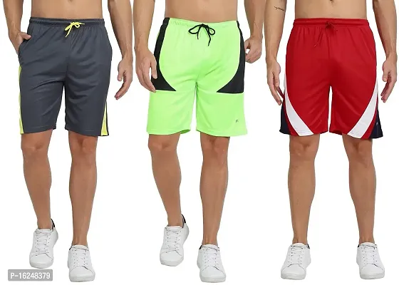 FTX Men's Micro Dri-Fit Knitted Shorts Combo - Pack of 3 (704)