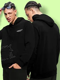 FTX Men Printed Black Hoodie-thumb3