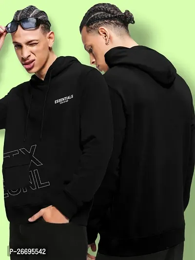 FTX Men Printed Black Hoodie-thumb4