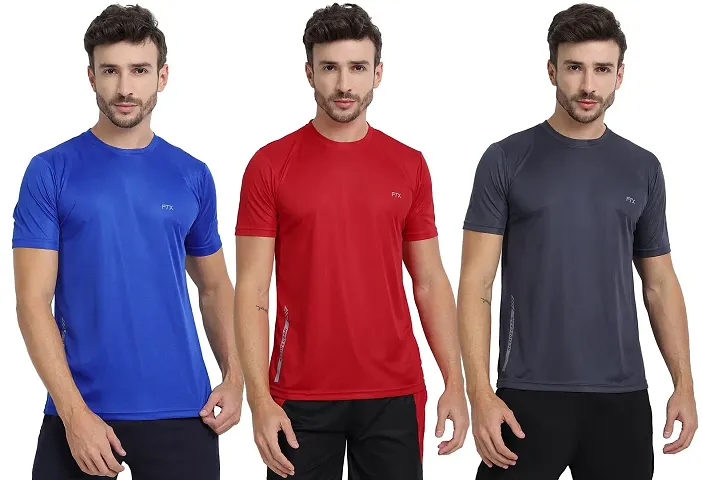 FTX Men's Dri-Fit Round Neck T-Shirt Combo - Pack of 3 (723)