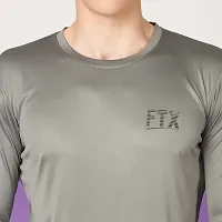 FTX Men Round Neck Full Sleeve Olive Tshirt-thumb2