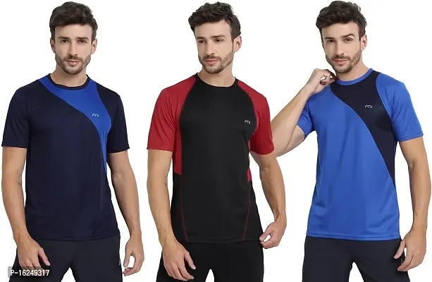 FTX Men's Dri-Fit Round Neck T-Shirt Combo - Pack of 3 (710)