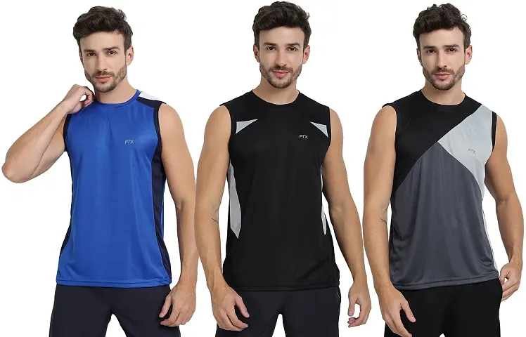 FTX Men's Dri-Fit Round Neck T-Shirt - 709-PO3