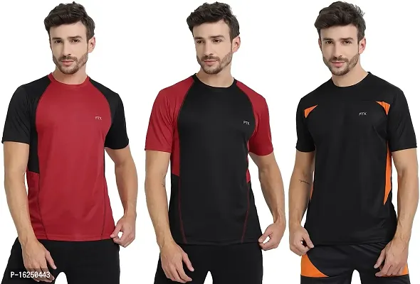 FTX Men's Dri-Fit Round Neck T-Shirt Combo - Pack of 3 (710)