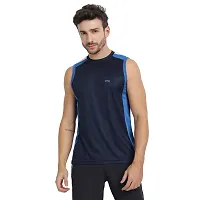 Stylish Multicoloured Polyester Colourblocked Gym Vest For Men Pack Of 3-thumb4