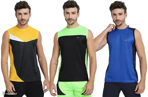 FTX Men's Dri-Fit Round Neck T-Shirt - 709-PO3