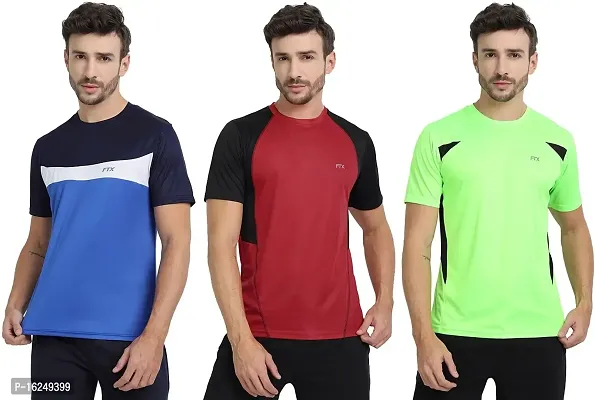 FTX Men's Dri-Fit Round Neck T-Shirt Combo - Pack of 3 (710)