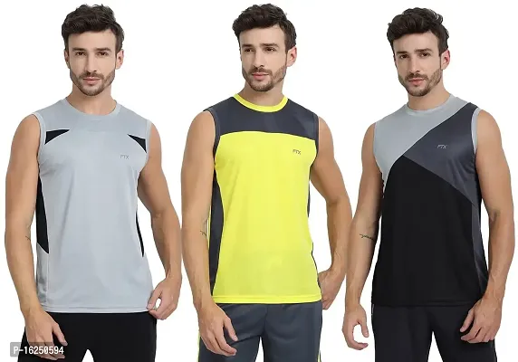 FTX Men's Dri-Fit Round Neck T-Shirt - 709-PO3