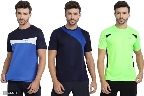 FTX Men's Dri-Fit Round Neck T-Shirt Combo - Pack of 3 (710)-thumb0