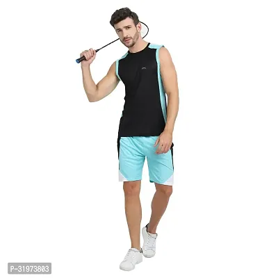 Stylish Multicoloured Polyester Colourblocked Gym Vest For Men Pack Of 3-thumb5