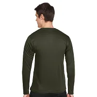 FTX Men Round Neck Full Sleeve Olive Tshirt-thumb1