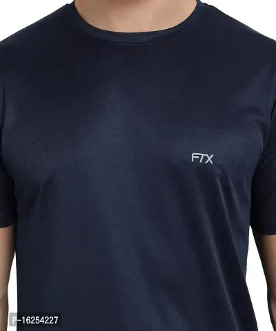 FTX Men's Dri-Fit Round Neck T-Shirt Combo - Pack of 2 (Red, Navy Blue - 723_4-723_6)-thumb5