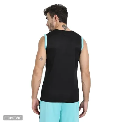 Stylish Multicoloured Polyester Colourblocked Gym Vest For Men Pack Of 3-thumb2