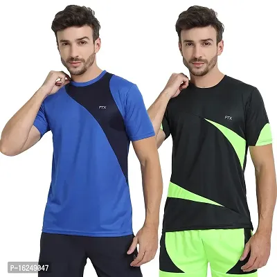 FTX Men's Dri-Fit Round Neck T-Shirt Combo - Pack of 2 (710)