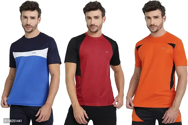 FTX Men's Dri-Fit Round Neck T-Shirt Combo - Pack of 3 (710)