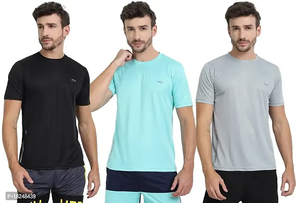 FTX Men's Dri-Fit Round Neck T-Shirt Combo - Pack of 3 (723)-thumb0