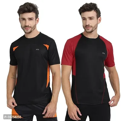 FTX Men's Dri-Fit Round Neck T-Shirt Combo - Pack of 2 (710)