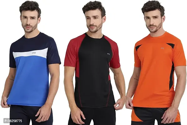 FTX Men's Dri-Fit Round Neck T-Shirt Combo - Pack of 3 (710)