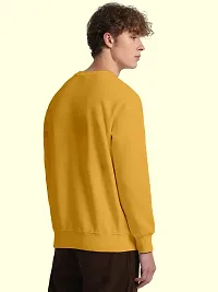 FTX Men Round Neck Printed Yellow Sweatshirt-thumb1