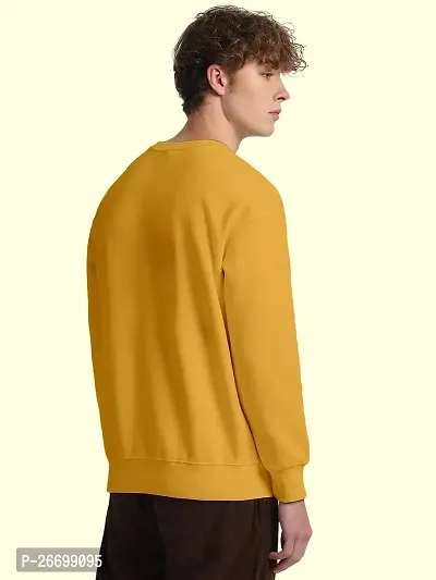 FTX Men Round Neck Printed Yellow Sweatshirt-thumb2