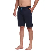 FTX Men's Solid Woven Cotton Shorts - Blue-thumb1