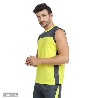 Stylish Multicoloured Polyester Colourblocked Gym Vest For Men Pack Of 3-thumb3