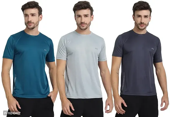 FTX Men's Dri-Fit Round Neck T-Shirt Combo - Pack of 3 (723)