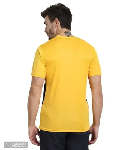 FTX Men's Dri-Fit Round Neck T-Shirt Combo - Aqua Blue, Navy Blue, Gold (710_1-710_4-710_11)-thumb4