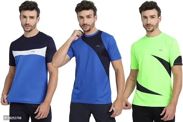 FTX Men's Dri-Fit Round Neck T-Shirt Combo - Pack of 3 (710)-thumb0