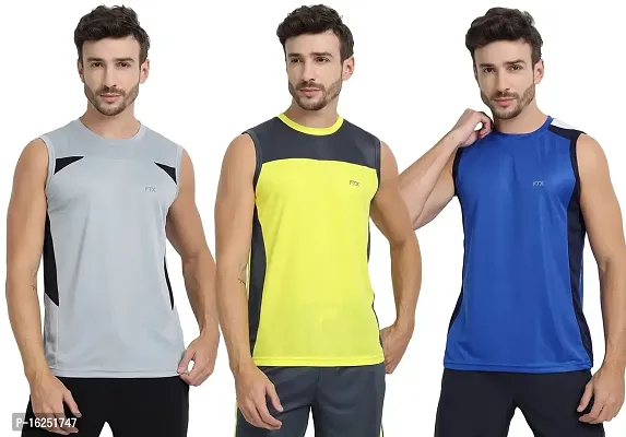 FTX Men's Dri-Fit Round Neck T-Shirt - 709-PO3