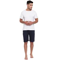 FTX Men's Solid Woven Cotton Shorts - Blue-thumb3