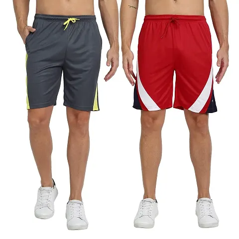 FTX Men's Micro Dri-Fit Knitted Shorts Combo - Pack of 2 (704)