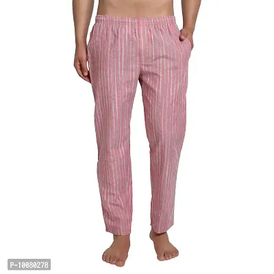 Men Cotton Rich Striped Casual Pyjama-thumb0