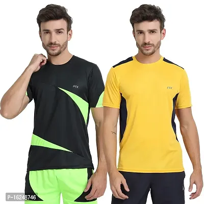 FTX Men's Dri-Fit Round Neck T-Shirt Combo - Pack of 2 (710)