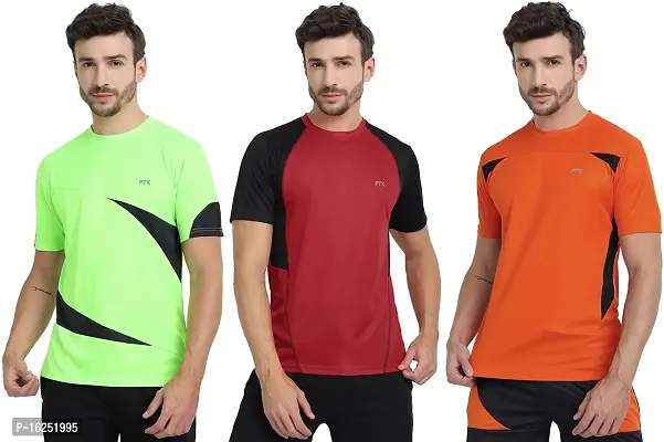 FTX Men's Dri-Fit Round Neck T-Shirt Combo - Pack of 3 (710)