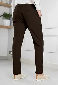 FTX Men Solid Brown Casual Trouser-thumb1