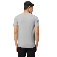 Stylish Grey Cotton Blend Tees For Men-thumb1