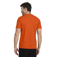 Stylish Orange Polyester Tees For Men-thumb1