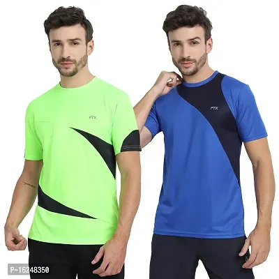 FTX Men's Dri-Fit Round Neck T-Shirt Combo - Pack of 2 (710)