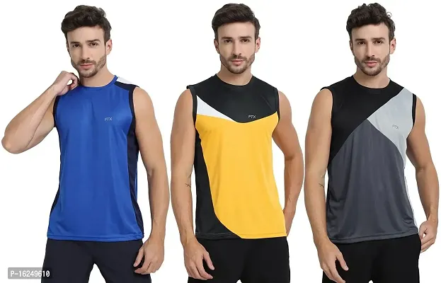 FTX Men's Dri-Fit Round Neck T-Shirt - 709-PO3