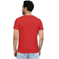 Stylish Red Cotton Blend Tees For Men-thumb1