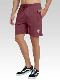 FTX Men Solid Maroon Short-thumb2