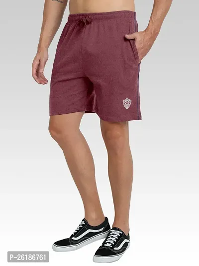 FTX Men Solid Maroon Short-thumb3