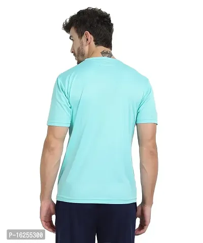 FTX Men's Dri-Fit Round Neck T-Shirt Combo - Pack of 2 (Aqua Blue, Airforce Blue - 723_3-723_5)-thumb3