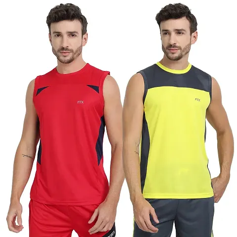 FTX Men's Dri-Fit Round Neck T-Shirt - 709-PO2