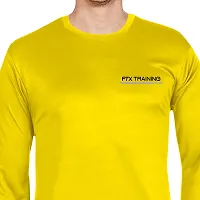 FTX Men Round Neck Full Sleeve Gold Tshirt-thumb2